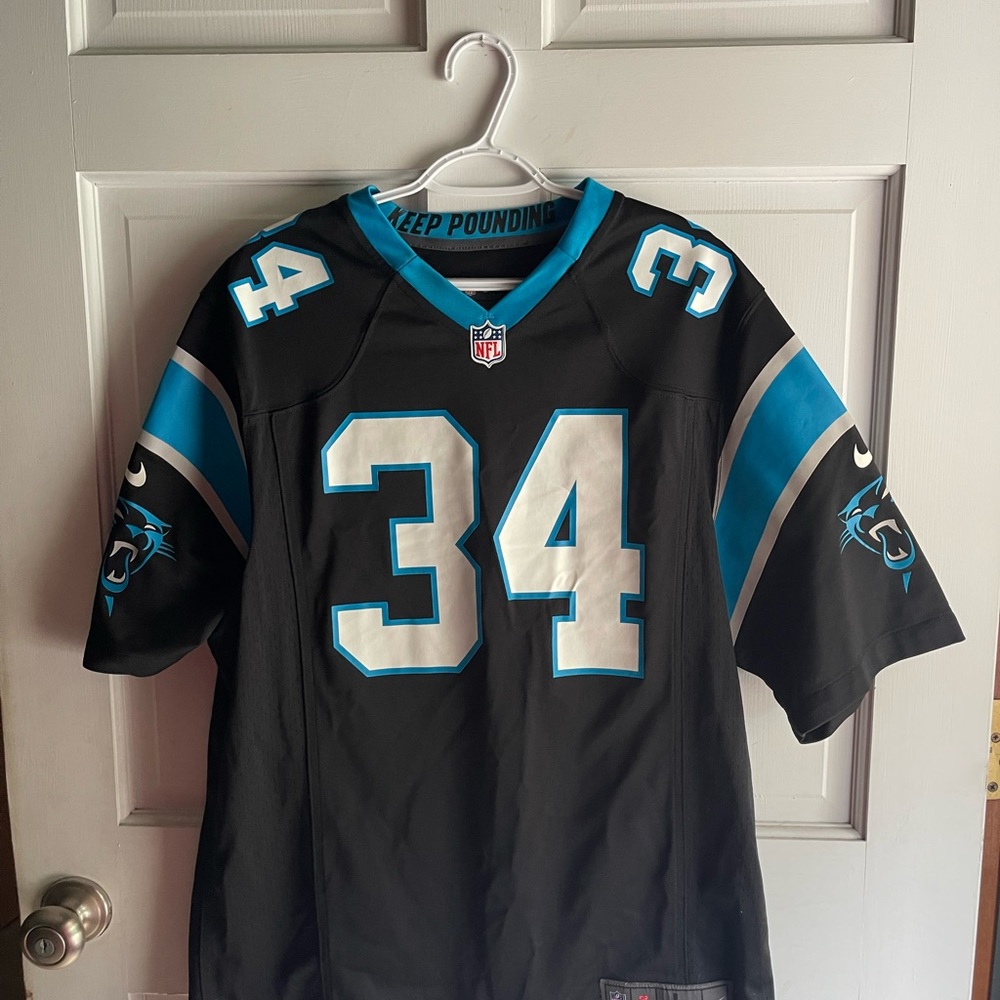 Men’s Carolina Panthers DeAngelo Williams Black Nike Jersey-Large